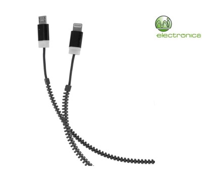 CABO ADAPTADOR USB X1 MICRO USB IPHONE 5/6 PRETO