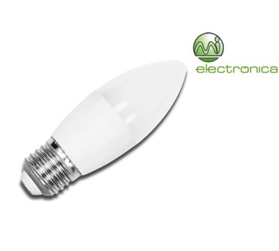LAMPADA LED E27 VELA 6W BRANCO QUENTE 440LM