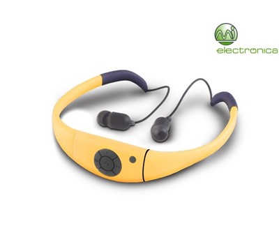 HEADSET WATERPROOF MP3 AMARELO