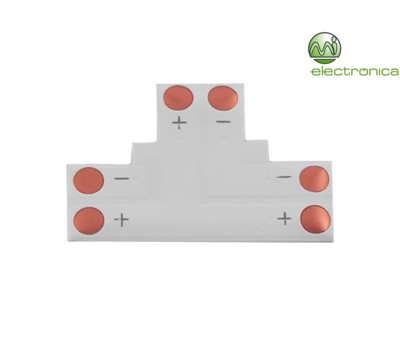 CONECTOR TIPO T FITA DE LED 10mm SINGLE COLOUR