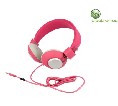 AUSCULTADORES JELLY 3,5mm MINI-JACK ROSA