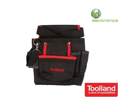 MALOTE DE CINTURA P/ FERRAMENTAS - 7 BOLSOS TOOLLAND