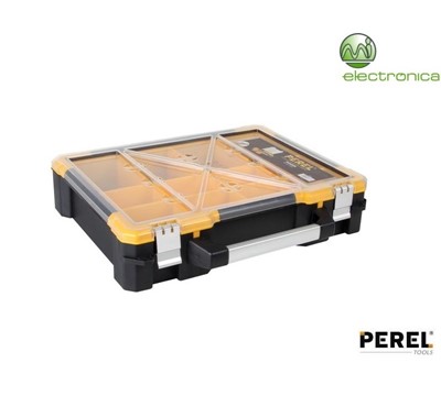 CAIXA ORGANIZADORA C/ COMPARTIMENTOS REMOVÍVEIS 19" PEREL