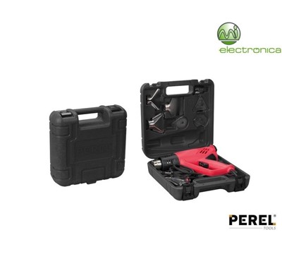 PISTOLA DE AR QUENTE 2000W C/ LCD E ACESSÓRIOS PEREL