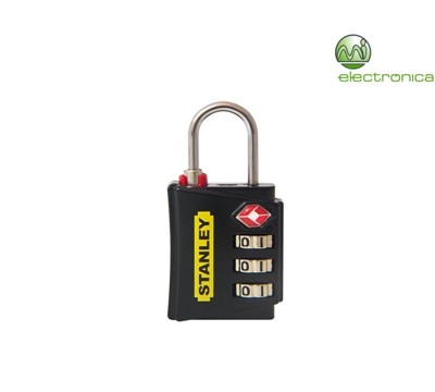 CADEADO PARA BAGAGEM  C/ CÓDIGO 3 DÍGITOS 30mm STANLEY