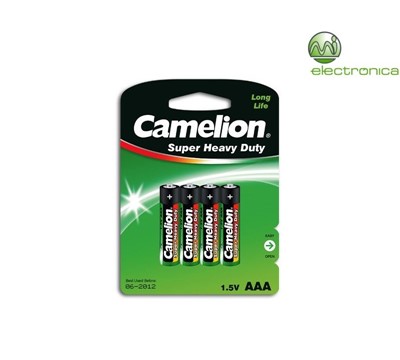 PILHA R03 AAA BP4 SUPER HEAVY DUTY CAMELION