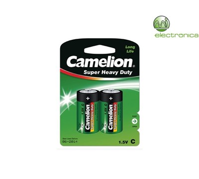 PILHA R14 C BP2 SUPER HEAVY DUTY CAMELION