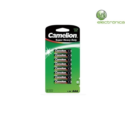 PILHA R03 AAA BP8 SUPER HEAVY DUTY CAMELION