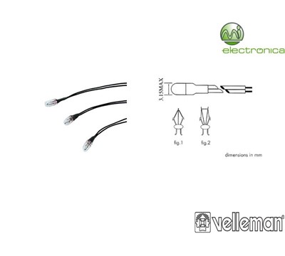 LÂMPADA 3mm 6V 30mA VELLEMAN