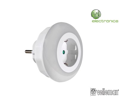 LUZ DE PRESENÇA LED C/ TOMADA VELLEMAN
