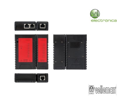 TESTADOR DE CABOS LAN RJ45/RJ12/RJ11/RJ10 VELLEMAN