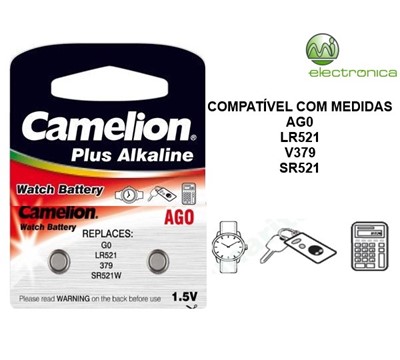 PILHA AG0 BP2 ALKALINE CAMELION