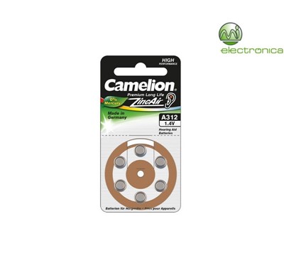 PILHA CAMELION ZINCAIR A312 BP6