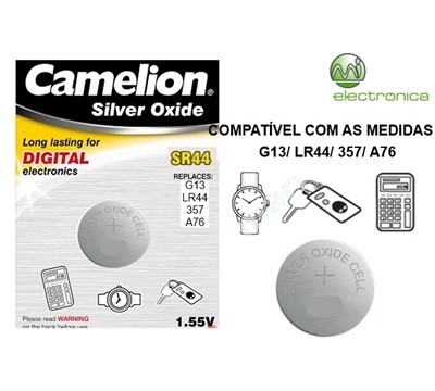 PILHA G13 SR44 BP1 CAMELION