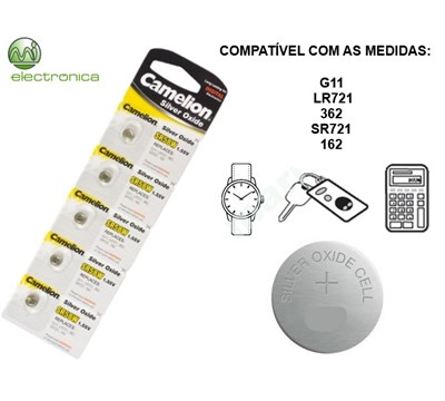PILHA G11 SR58W BP5 CAMELION