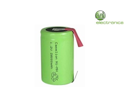 BATERIA NI-MH R20 8000mA BP1 C/ PATILHA CAMELION