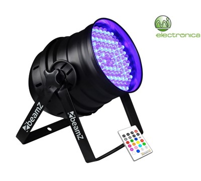 PROJECTOR EFEITOS LED PAR64 176 RGB DMX C/ COMANDO
