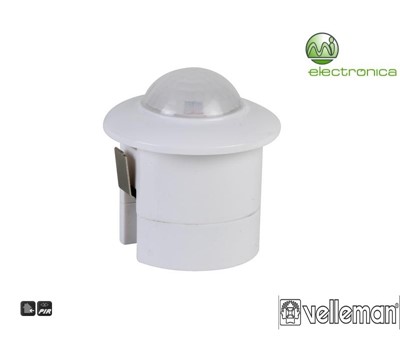 DETECTOR DE MOVIMENTO PIR P/ ENCASTRAR Ø28mm VELLEMAN