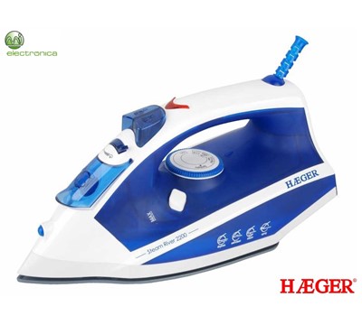 FERRO DE ENGOMAR 2200W HAEGER STEAM RIVER