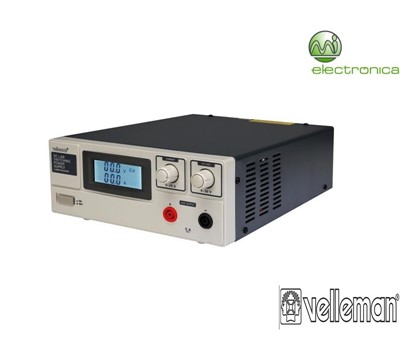 FONTE ALIMENTAÇÃO P/ LAB. DC 0-30VDC/0-20A MÁX MOD. COMUTÁVEL VELLEMAN