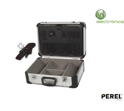 CAIXA DE FERRAMENTAS EM ALUMÍNIO 460 x 330 x 165 mm PEREL