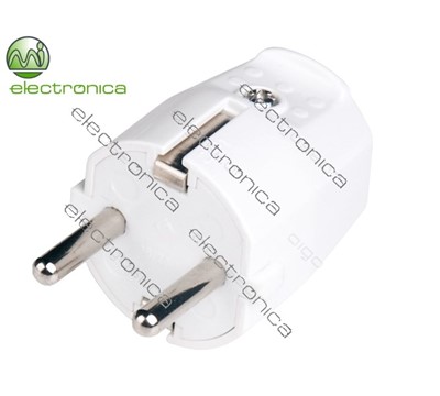 FICHA SCHUKO 16A/250V/3680W BR/VERDE