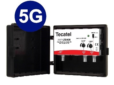 AMPLIFICADOR MASTRO 2x UHF 40dB 2S DC 5G 700MHz