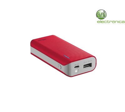 POWER BANK TRUST PRIMO 4400 PORTABLE CHARGER RED