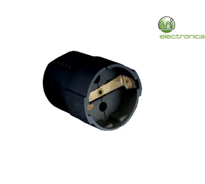 FICHA SCHUKO FEMEA 16A/250V/3680W PRETO