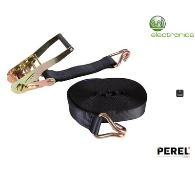 CORREIA DE FIXAÇÂO  COM ROQUETE/GANCHOS 12MT  3000KG