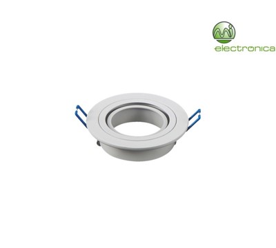 SUPORTE LED GU10/MR16 REDONDO SINGLE BRANCO