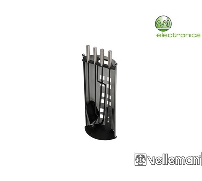 CONJUNTO PARA LAREIRA - 4 FERRAMENTAS - VELLEMAN