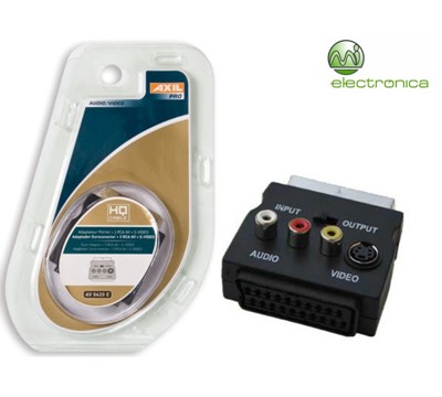 ADAPTADOR SCART A RCA E S-VIDEO