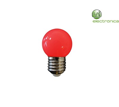 LAMPADA LED E27 1,5W VERMELHA