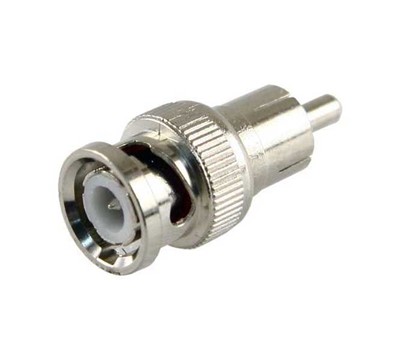 CONECTOR BNC MACHO A RCA MACHO