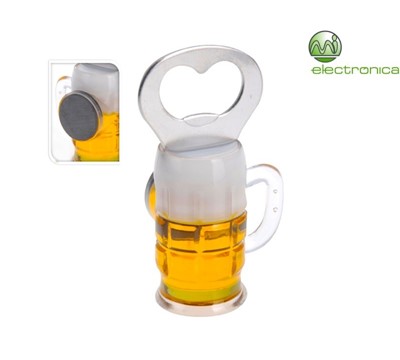TIRA-CÁPSULAS EM FORMA DE CANECA DE CERVEJA E C/ IMAN
