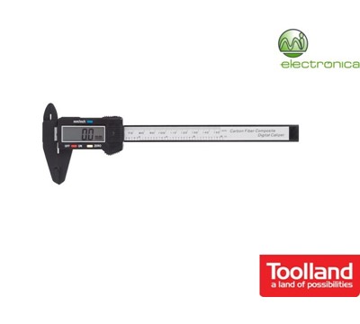 PAQUÍMETRO DIGITAL C/ GRANDE VISOR 150mm- 6" TOOLLAND