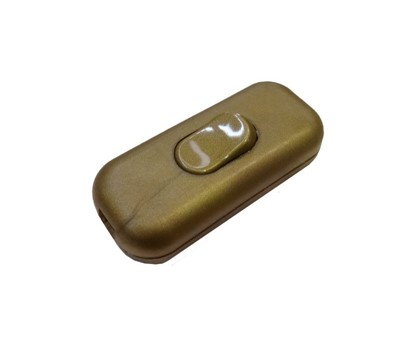 INTERRUPTOR UNIPOLAR 2A MONTADO DOURADO 60X26,3X18mm