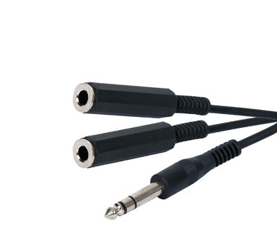 CABO ADAPTADOR JACK 3.5MM MACHO/ 2x JACK FEMEA