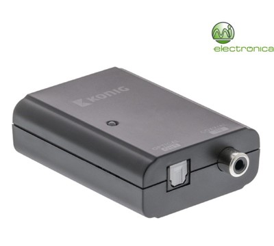 CONVERSOR AUDIO DIGITAL, S/PDIF A TOSLINK (FIBRA ÓTICA)