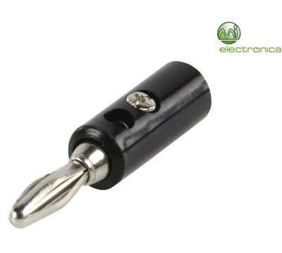 CONETOR BANANA MACHO PRETO PVC PRATA