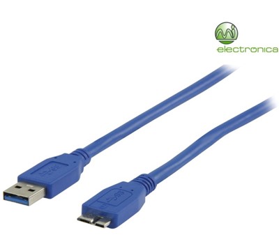 CABO USB 3.0 USB A MACHO - MICRO USB B MACHO 3M