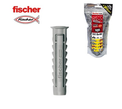 BIG PACK BUCHAS FISCHER SX 8x40 100+20 GRÁTIS