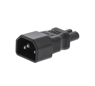 CONECTOR DE ALIMENTAÇÃO MACHO PVC - PRETO