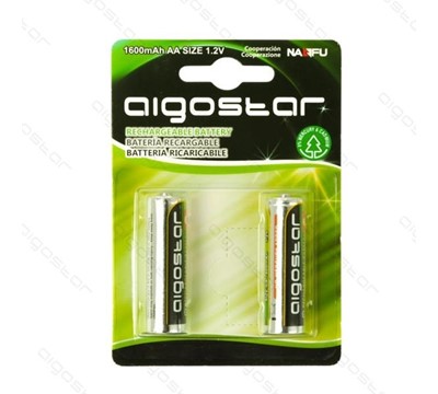 PILHA RECARREGÁVEL AA 1,2V 1600mAH BP2