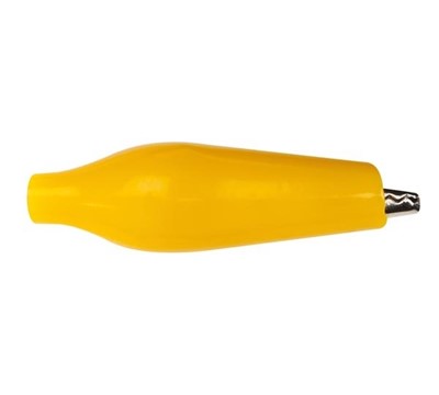 PINÇA CROCODILO 27mm ISOLADA AMARELA