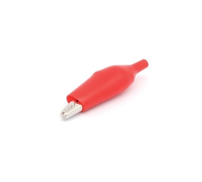 PINÇA CROCODILO 44mm ISOLADA VERMELHA