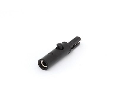 FICHA ADAPTADORA BANANA FÊMEA/PINÇA CROCODILO 53mm PRETA