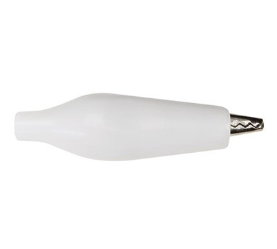 PINÇA CROCODILO 27mm ISOLADA BRANCA