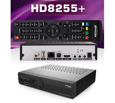 RECETOR SATELITE FULL HD ETHERNET AMIKO HD8255+